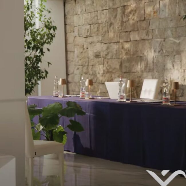 desk per eventi e meeting a Villa Vittoria Posillipo